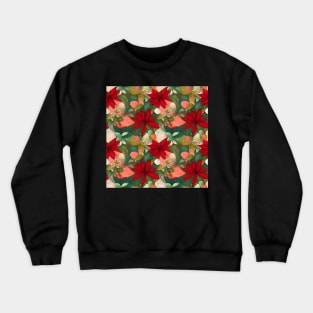dreamy floral christmas Crewneck Sweatshirt